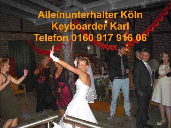 Alleinunterhalter Köln mit Party Dj köln Keyboarder Karl